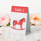 Plaque De Table Noël scandinave Cheval Rocse Custom (In SItu (Mariage))