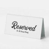 Plaque De Table Noir et blanc (Verso)