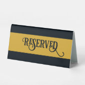 Plaque De Table Noir et or (Recto)