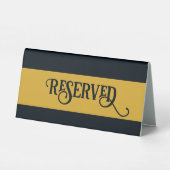 Plaque De Table Noir et or (Verso)