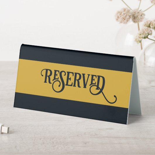 Plaque De Table Noir et or (En SItu (Tableau))