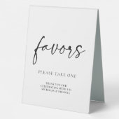 Plaque De Table Noir minimal Blanc Moderne Mariage Classique Faveu (Verso)