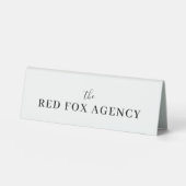 Plaque De Table Nom de l'entreprise | Marque d'entreprise (Recto)