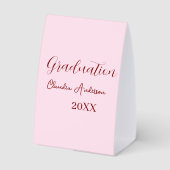 Plaque De Table nom de remise des diplômes promotion 20XX mauve ca (Verso)