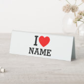 Plaque De Table Nom du coeur (En SItu (Tableau))