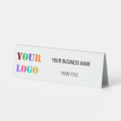 Plaque De Table Nom du logo de l'entreprise personnalisé Panneau d (Verso)