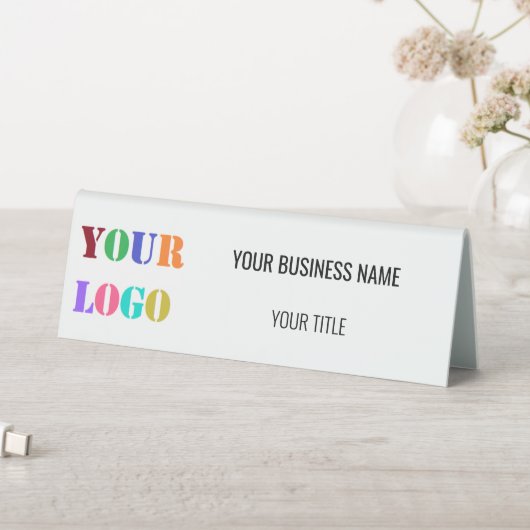 Plaque De Table Nom du logo de l'entreprise personnalisé Panneau d (En SItu (Tableau))