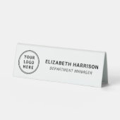 Plaque De Table Nom du logo d'entreprise moderne (Recto)