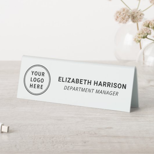 Plaque De Table Nom du logo d'entreprise moderne (En SItu (Tableau))