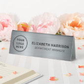 Plaque De Table Nom du logo d'entreprise Silver Modern (In SItu (Mariage))