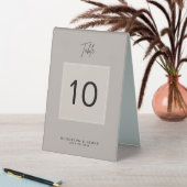 Plaque De Table Nombre minimal de Mariages beiges (En SItu (Tableau))
