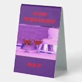 PLAQUE DE TABLE NOTRE JOUR DE MARIAGE (Verso)