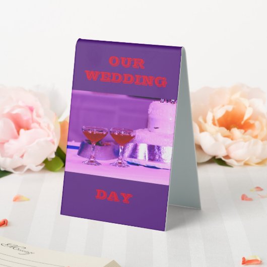 PLAQUE DE TABLE NOTRE JOUR DE MARIAGE (In SItu (Mariage))