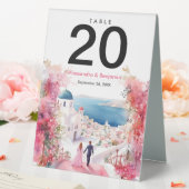Plaque De Table Notre jour de mariage en aquarelle | MARIAGE (In SItu (Mariage))
