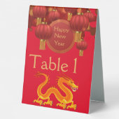 Plaque De Table Nouvelle année asiatique Présentoir de table (Verso)