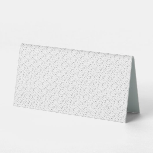 Plaque De Table Nuage gris horizontal (Recto)