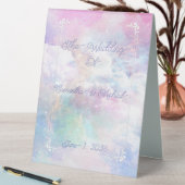 Plaque De Table Nuages et étoiles de rêve Mariage (En SItu (Tableau))