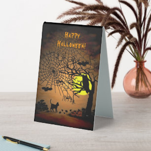 Plaque De Table Nuit d'Halloween, Joyeux Halloween !