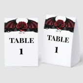 Plaque De Table Nuit Éternelle Mariage Gothique Vampire Romance So (Recto/verso)