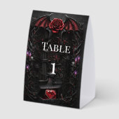 Plaque De Table Nuit Éternelle Mariage Gothique Vampire Romance So (Verso)