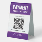 Plaque De Table Numérisation du portefeuille électronique pour rég (Verso)