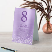 Plaque De Table Numéro d'Años de Lavande de Glitterie (En SItu (Tableau))