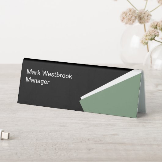 Plaque De Table Numéro de bureau professionnel moderne (En SItu (Tableau))