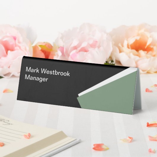 Plaque De Table Numéro de bureau professionnel moderne (In SItu (Mariage))