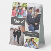 Plaque De Table Numéro de la table de Mariage de collection photo  (Verso)