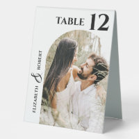 Numéro de la table photo du mariage