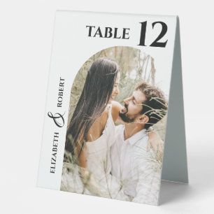 Plaque De Table Numéro de la table photo du mariage