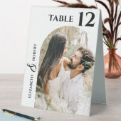 Plaque De Table Numéro de la table photo du mariage (En SItu (Tableau))