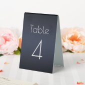Plaque De Table Numéro de mariage bleu minuit (In SItu (Mariage))