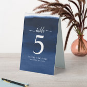 Plaque De Table Numéro de Mariage de couleur bleu marine (En SItu (Tableau))