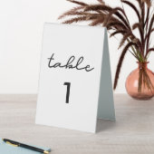 Plaque De Table Numéro de mariage simple (En SItu (Tableau))