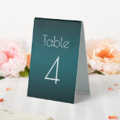 Plaque De Table Numéro de Mariage turquoise (In SItu (Mariage))