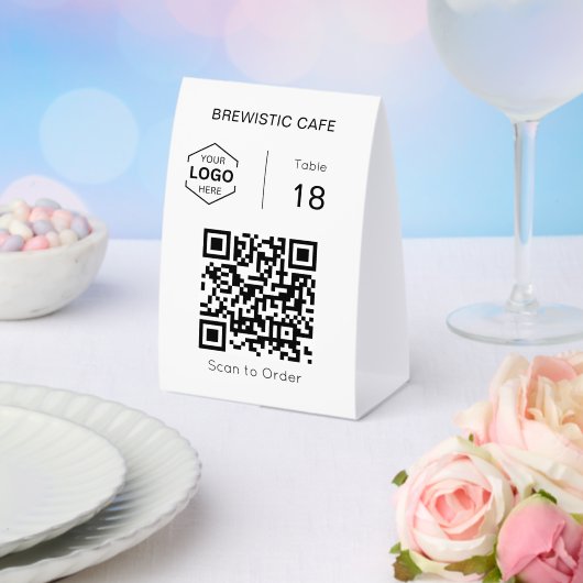 Plaque De Table Numéro de table à code QR pour une commande de num (Insitu (mariage))