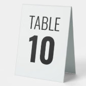 Plaque De Table Numéro de table d'accueil personnalisé réversible (Recto)
