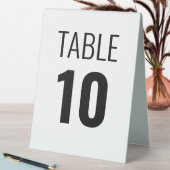 Plaque De Table Numéro de table d'accueil personnalisé réversible (En SItu (Tableau))