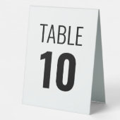 Plaque De Table Numéro de table d'accueil personnalisé réversible (Verso)