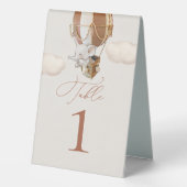 Plaque De Table Numéro de table de ballon d'éléphant Panneau de te (Verso)