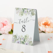 Plaque De Table Numéro de table de calligraphie et de feuillage à  (In SItu (Mariage))