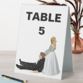 Plaque De Table Numéro de table de l'Humour mariage (En SItu (Tableau))