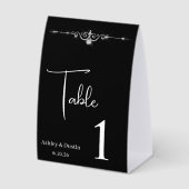 Plaque De Table Numéro de table de mariage (Recto)