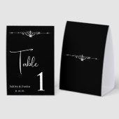 Plaque De Table Numéro de table de mariage (Recto/verso)