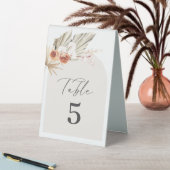 Plaque De Table Numéro de table de mariage botanique boho (En SItu (Tableau))