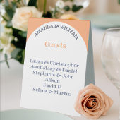 Plaque De Table Numéro de table de mariage de conjoints de dessin