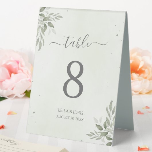Plaque De Table Numéro de table de mariage en acrylique Modern Sag (In SItu (Mariage))
