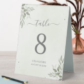 Plaque De Table Numéro de table de mariage en acrylique Modern Sag (En SItu (Tableau))