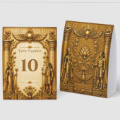 Plaque De Table Numéro de table de mariage inspiré du musée du lux (Recto/Verso)